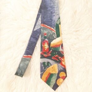 Mens Tabasco print 100% imported silk tie